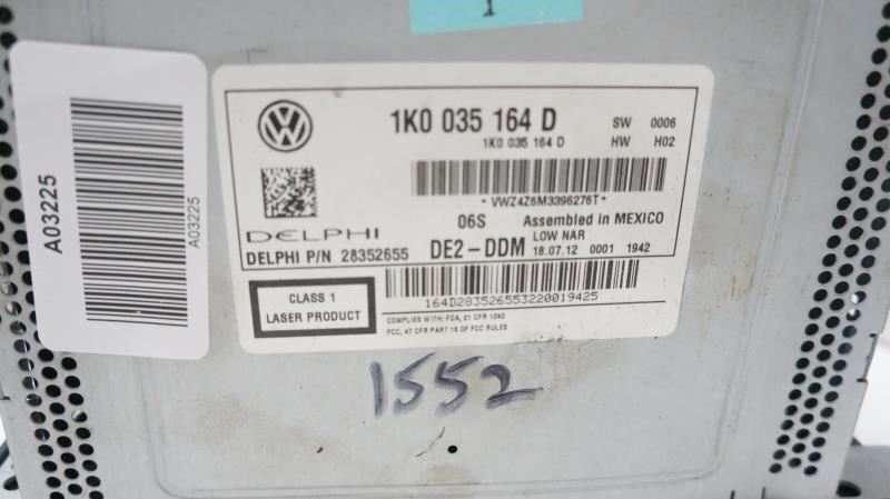 *READ* 2013 Volkswagen Jetta AM FM CD MP3 Radio Receiver 1K0035164D OEM - Alshned Auto Parts