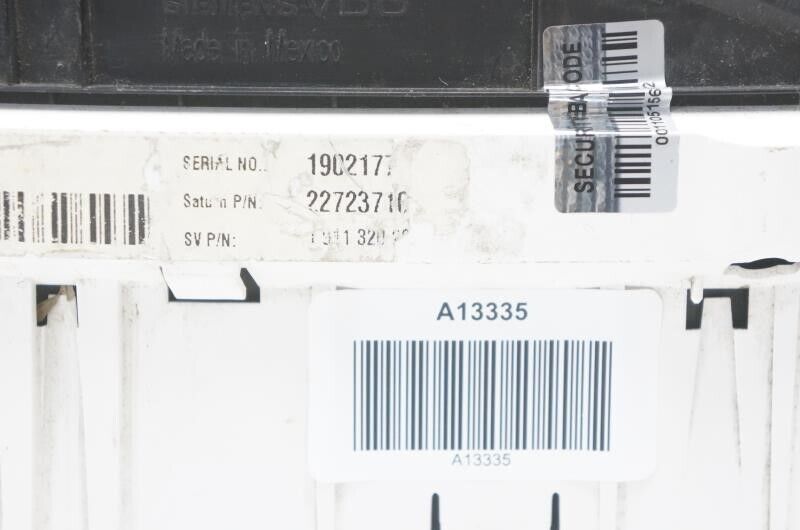 2005 Saturn Vue Speedometer Cluster Unknown Mileage 3329530032C OEM - Alshned Auto Parts