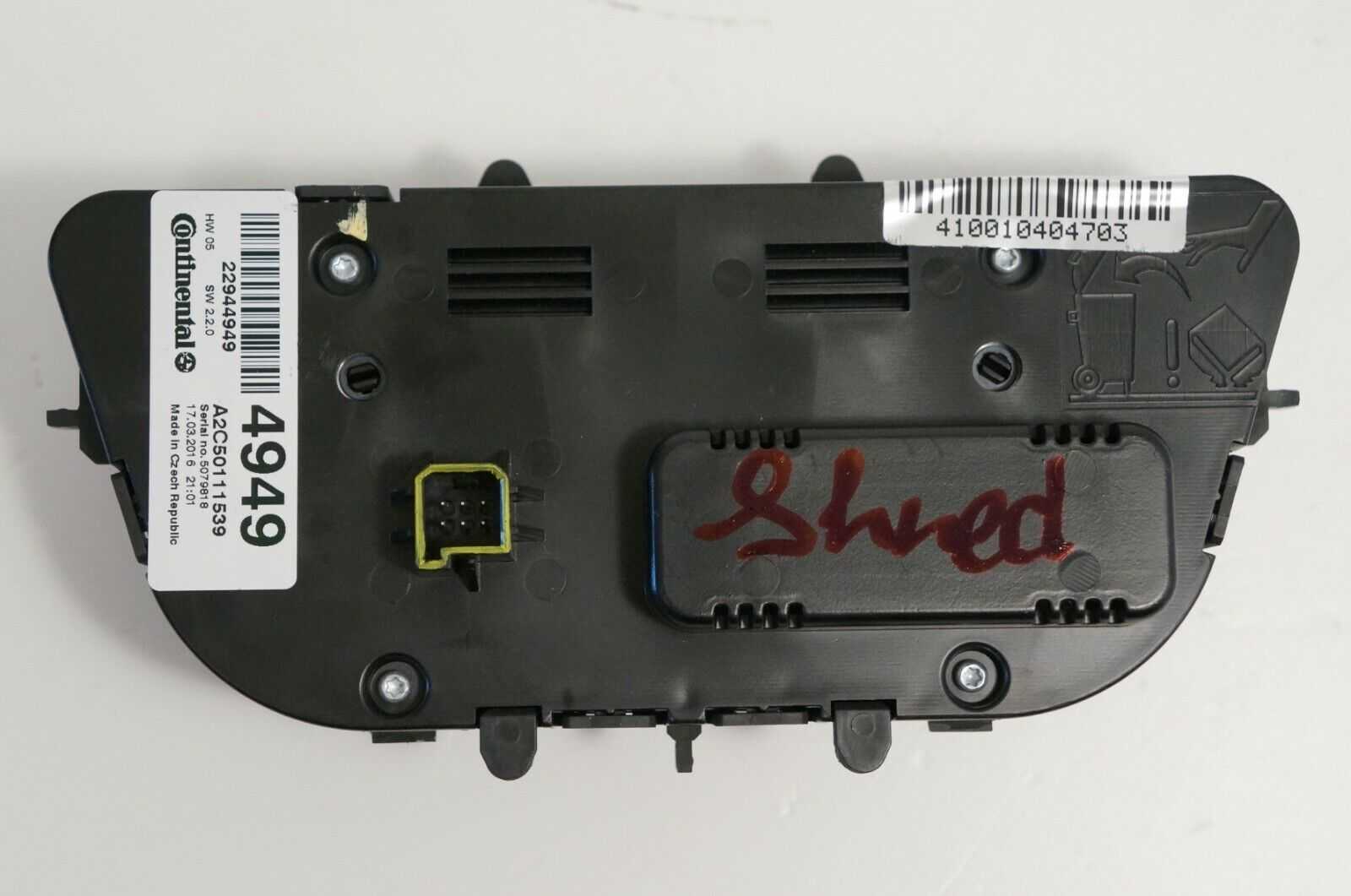 2013-2016 Buick Encore Factory Heater AC Temperature Control Unit OEM 22944949 Alshned Auto Parts