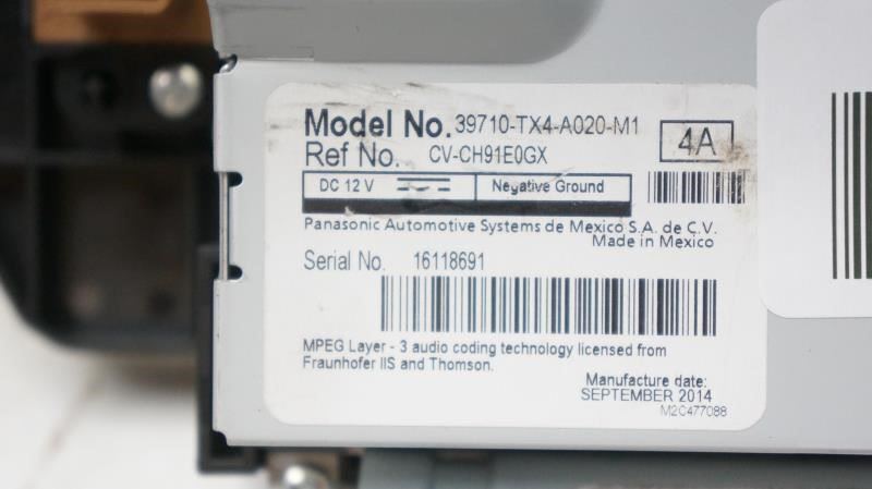 2013-2015 Acura RDX Upper Navigation Display Info Screen 39710-TX4-A020-M1 OEM - Alshned Auto Parts