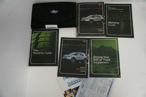 2012 Ford Explorer Owners Manual With Case  quick reference guide