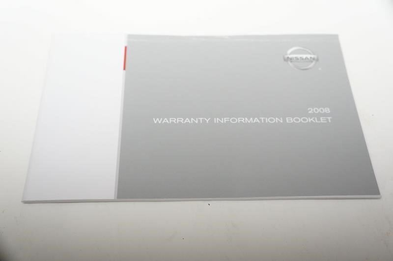 2008 Nissan Frontier Quick Reference Guide and Warranty Information with Case - Alshned Auto Parts