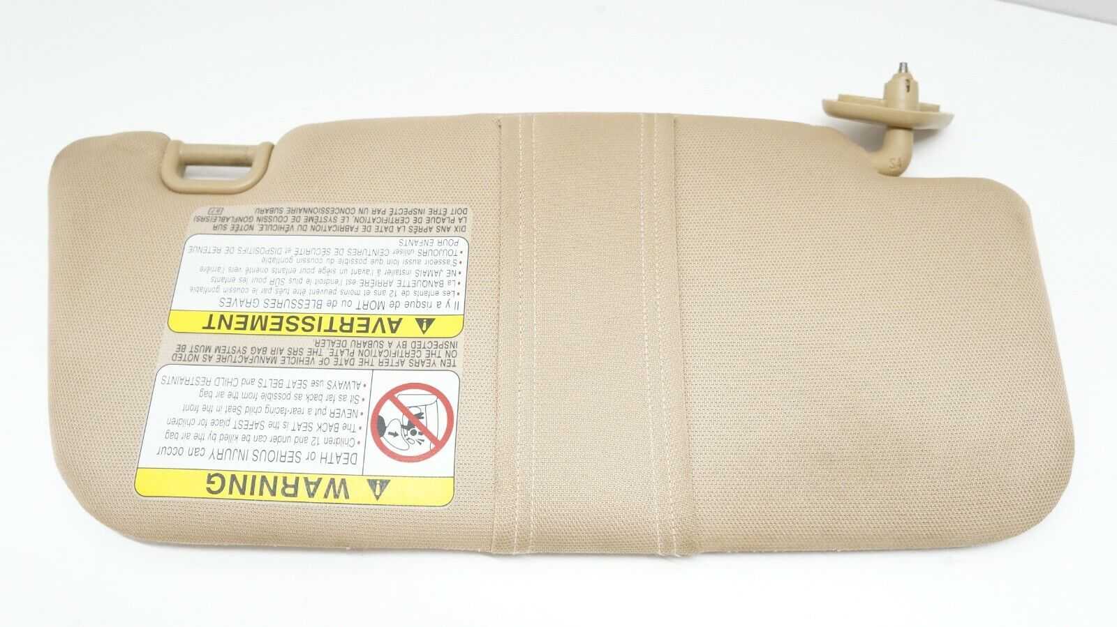 03-05 Subaru Forester Driver Left Side Sun Visor (Beige) OEM 92011SA212ES - Alshned Auto Parts