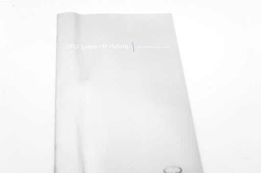 2012 Infiniti M Hybrid Owner's Manual Book Set with Case - Alshned Auto Parts