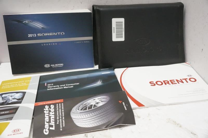 2013 Kia Sorento Owner's Manual & Warranty Manual with Case - Alshned Auto Parts