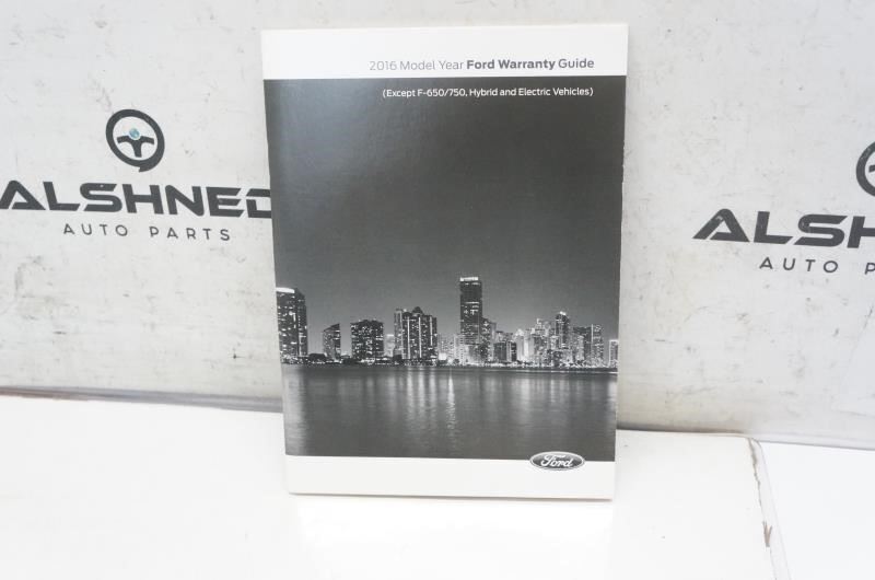 2016 Ford Taurus Owner's Manual Book Case GG1J 19A321 AA OEM - Alshned Auto Parts
