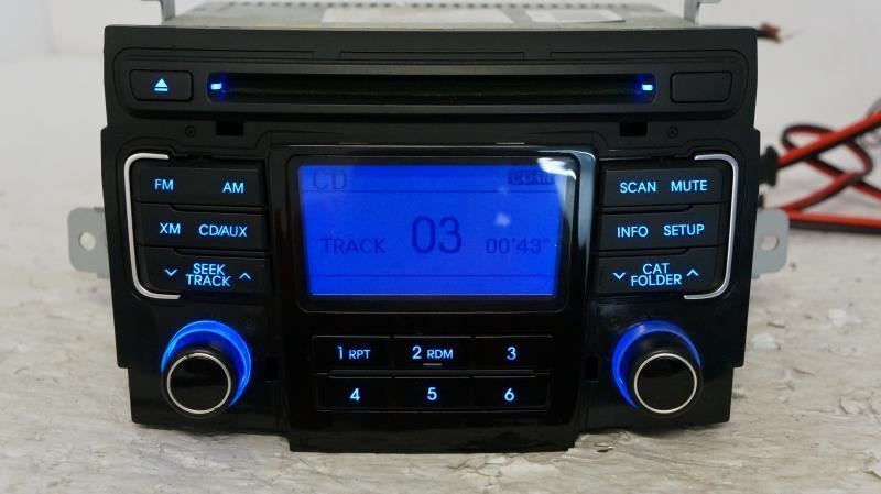 11-12 Hyundai Sonata AM/FM CD MP3 AUX XM Radio OEM 961803Q0014X - Alshned Auto Parts