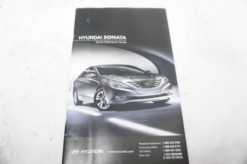 2012 Hyundai Sonata Owner's Manual Book Set with Case - Alshned Auto Parts