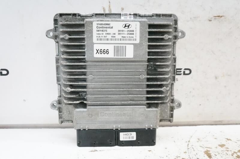 2011 Hyundai Sonata 2.4 Engine Computer Control Module ECU ECM 39101-2G666 OEM - Alshned Auto Parts