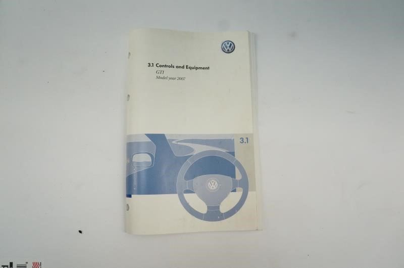 2007 Volkswagen Golf GTI Owner's Manual Book  Case Maintenance - Alshned Auto Parts