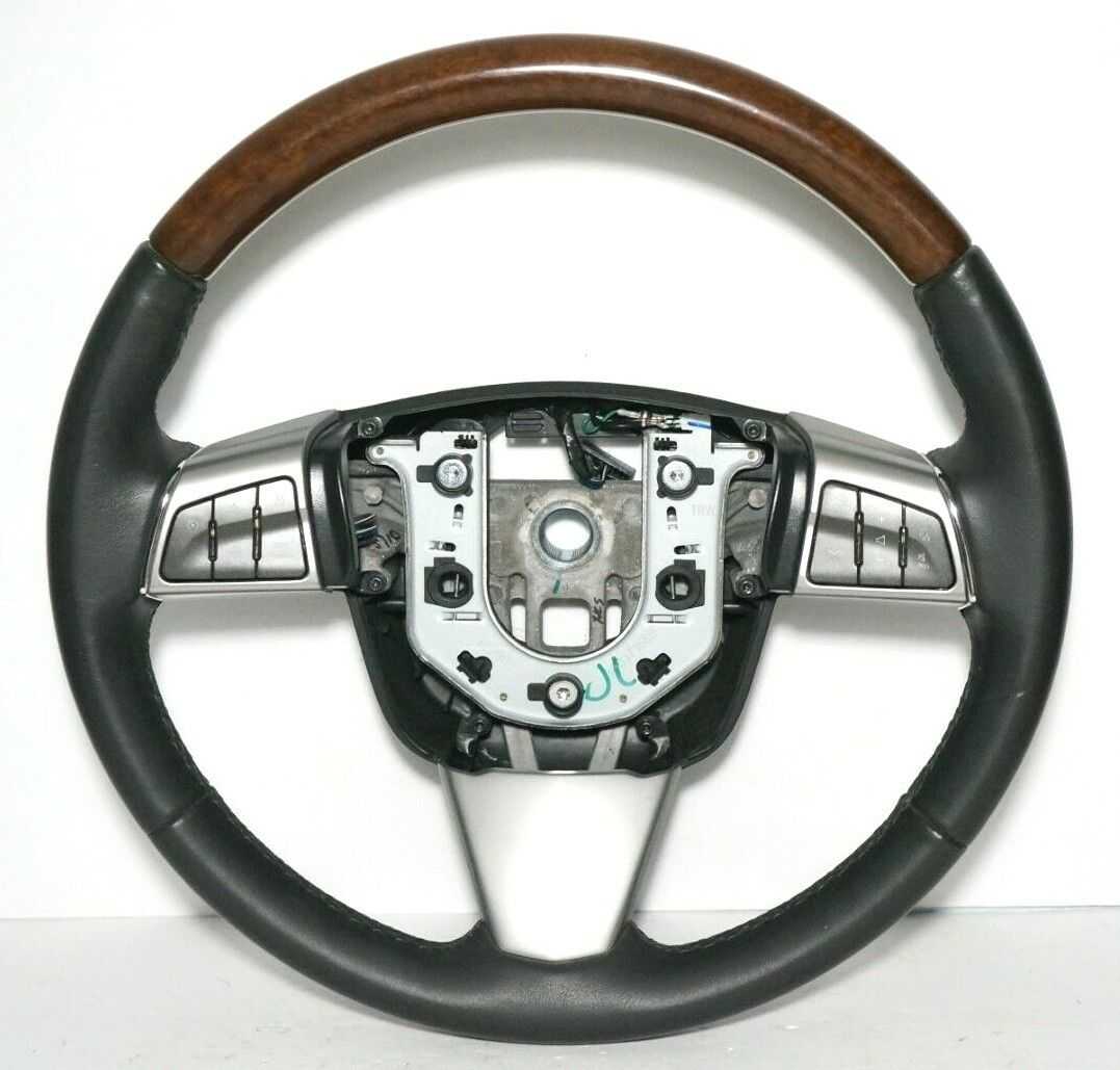 2010 Cadillac SRX Leather & Wood Steering Wheel w/Cruise Control OEM 20857504 - Alshned Auto Parts