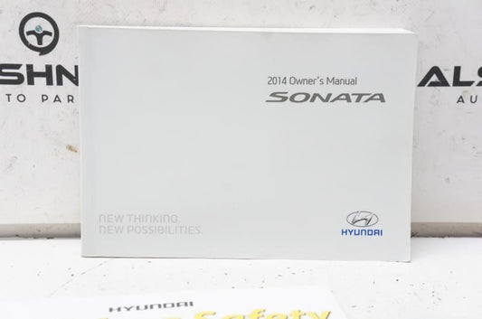 2014 Hyundai Sonata Owner's Manual Case Quick Reference Guide A3SO-EU42F OEM - Alshned Auto Parts