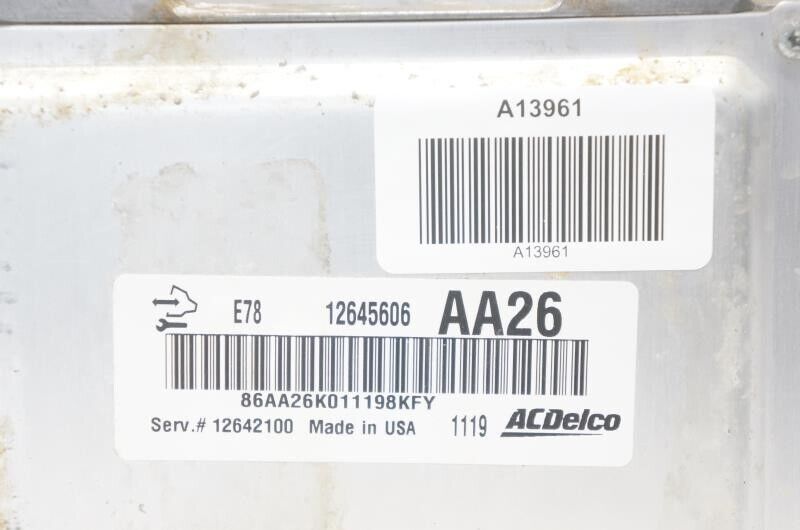 2011 Chevrolet Cruze 1.4L Engine Computer Control Module ECU ECM 12645606 OEM - Alshned Auto Parts