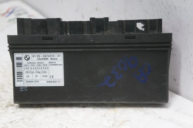 2006 BMW 530i Chassis ECM BCM Main Body Control Module 61.35-6974310-01 OEM - Alshned Auto Parts