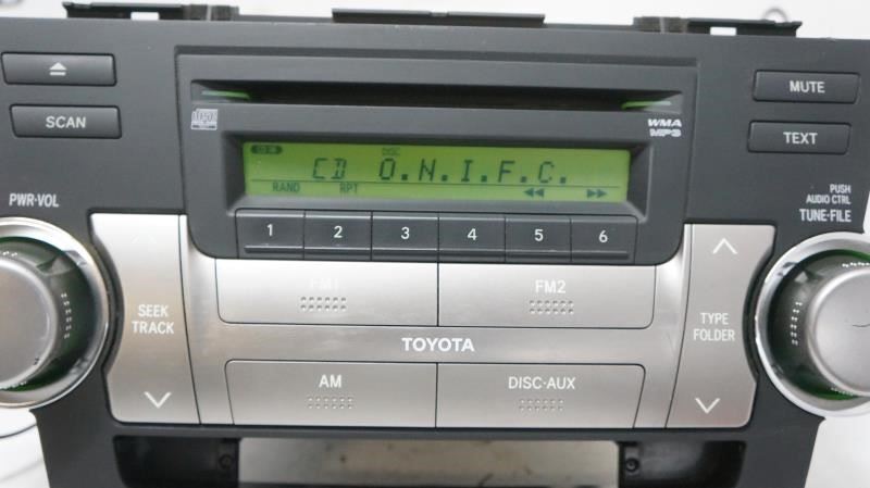 2008-2010 Toyota Highlander AM FM CD MP3 Radio Receiver 86120-0E220-C0 OEM - Alshned Auto Parts