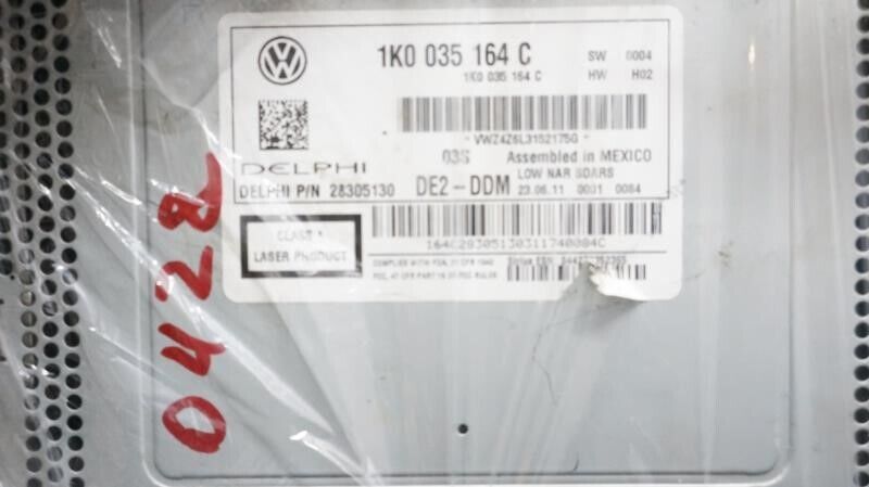 2012 Volkswagen Jetta AM FM CD MP3 Radio Receiver 1K0035164C - Alshned Auto Parts