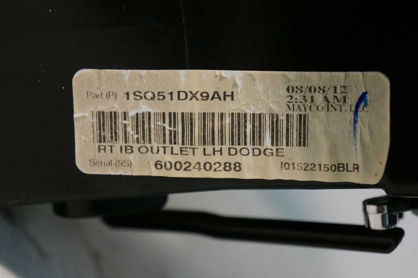 *READ* 11-16 Dodge Grand Caravan Climate Control Bezel Trim 1SQ531X9AE OEM - Alshned Auto Parts