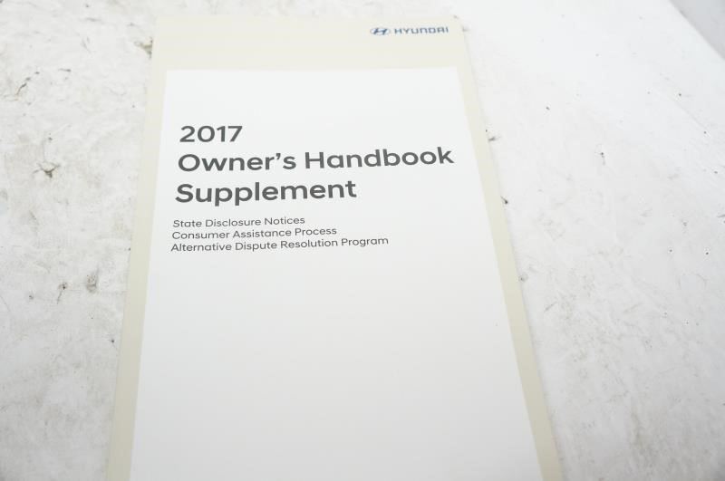 2017 Hyundai Tucson Owner's Manual Book Guide Set with Case - Alshned Auto Parts