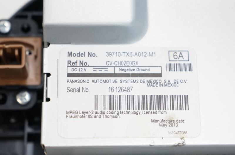 2014 Acura ILX GPS Navigation Display Information Screen 39710-TX6-A012-M1 OEM - Alshned Auto Parts