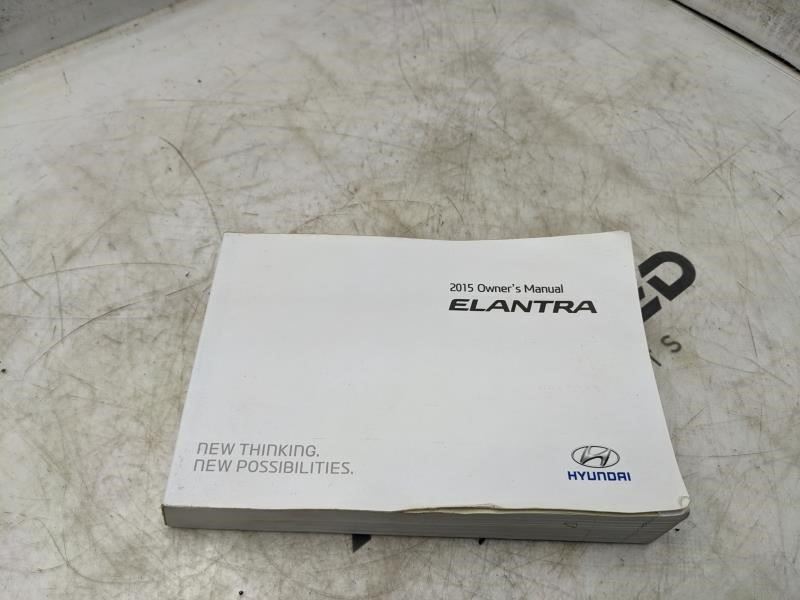 2015 Hyundai Elantra Owners Manual Only A3Y0-EU48D OEM - Alshned Auto Parts