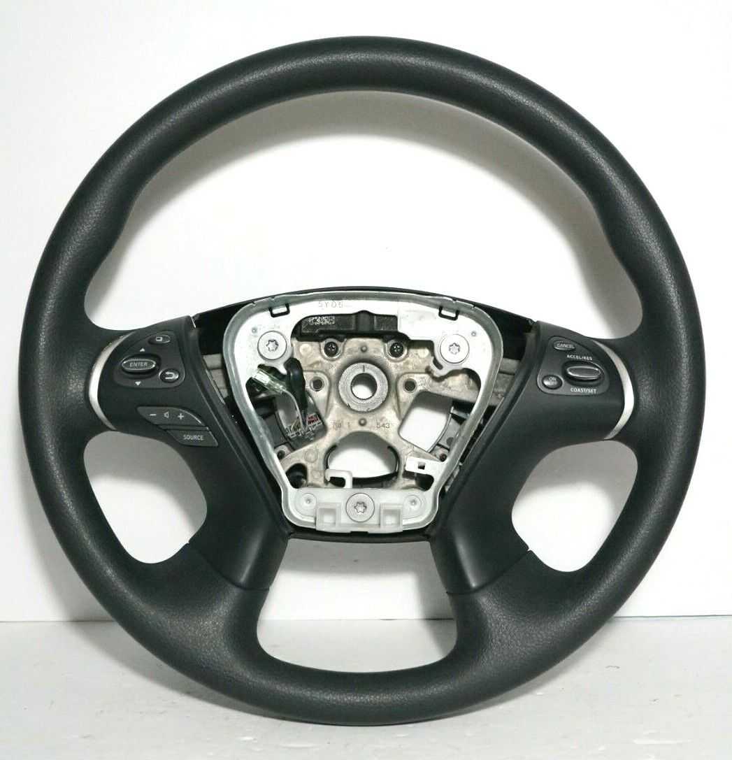 2013-2016 Nissan Pathfinder Steering Wheel Black OEM 48430-3KA0A - Alshned Auto Parts