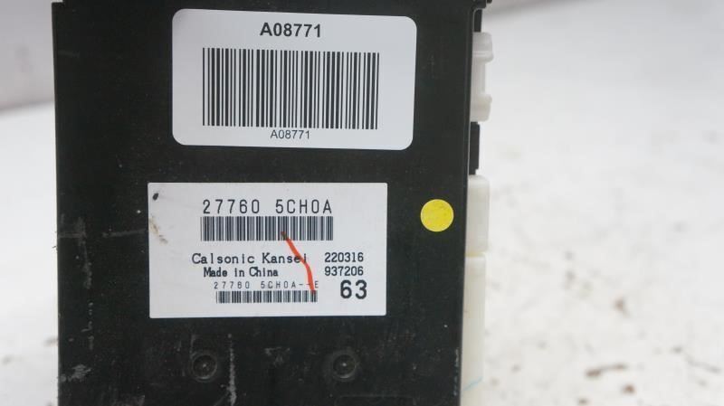 2016-2017 Infiniti Q50 AC Heater Temperature Control Module 277605CH0A OEM - Alshned Auto Parts