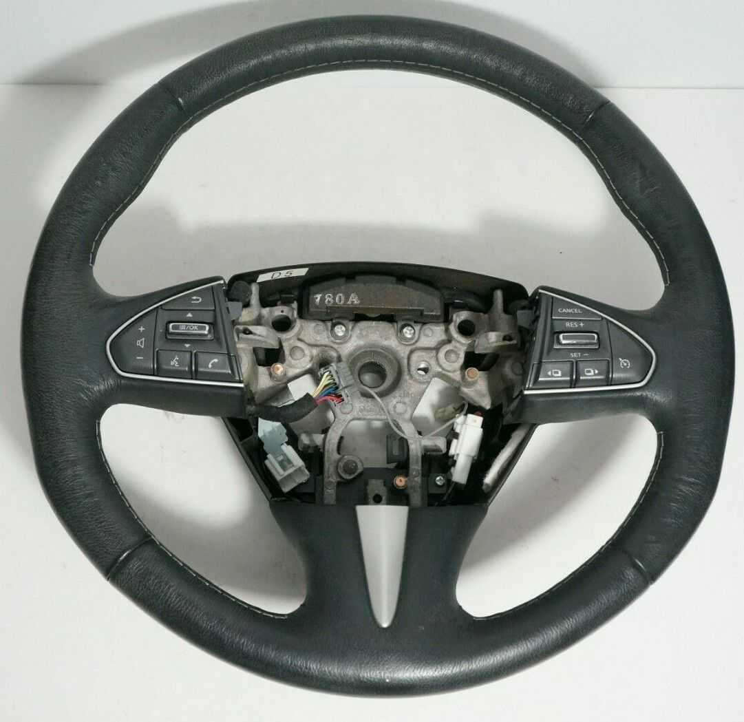 2016-2018 Infiniti Q50 Steering Wheel w/ Audio & Cruise Control OEM 48430-4GA5A - Alshned Auto Parts