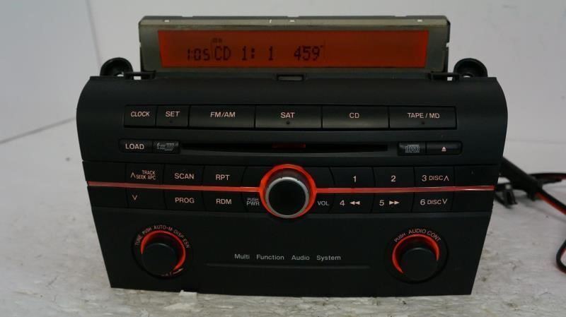 04-05 Mazda3 AM/FM 6DISC CD Radio OEM BN8M-66-9RX Serial 04J1B58178 - Alshned Auto Parts