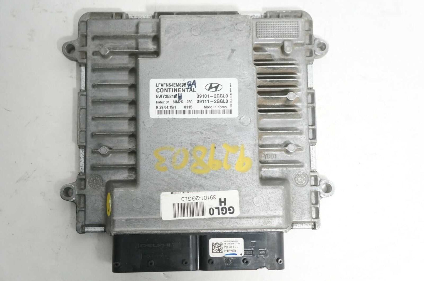 15-17 Hyundai Sonata Engine Computer Module ECU OEM 60K Miles 39101-2GGL0 Alshned Auto Parts