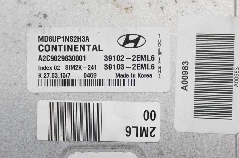 2016 Hyundai Elantra Se 1.8L  Engine Computer Control Module ECU 39103-2EML6 OEM - Alshned Auto Parts