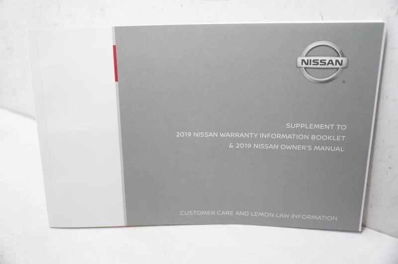 2019 Nissan Rogue Owner's Manual Book Set with Case - Alshned Auto Parts
