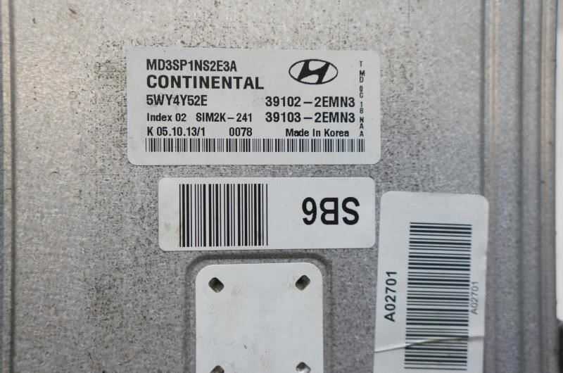 2013 Hyundai Elantra 1.8L Engine Computer Control Module ECU 39102-2EMN3 OEM - Alshned Auto Parts