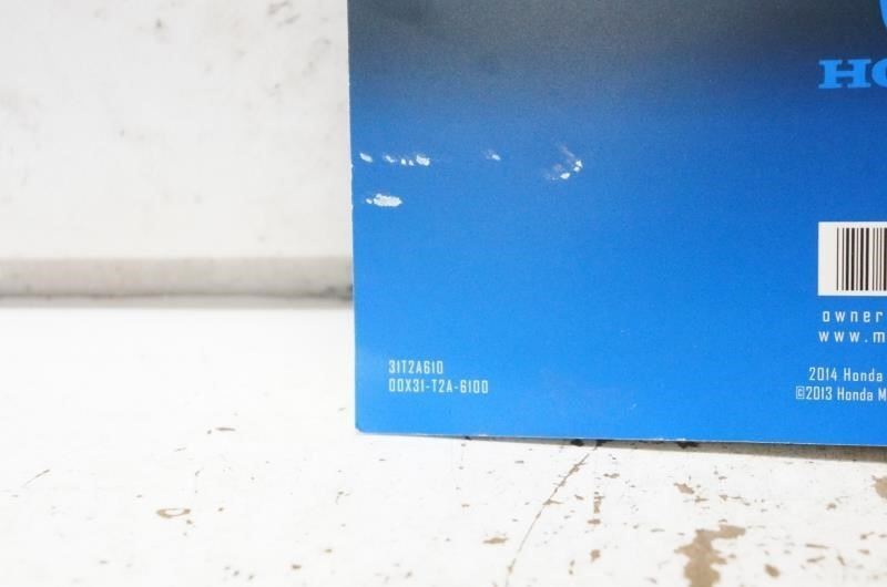 2014 Honda Accord Sedan Owner's Manual Book Case 00X31-T2A-6100 OEM - Alshned Auto Parts