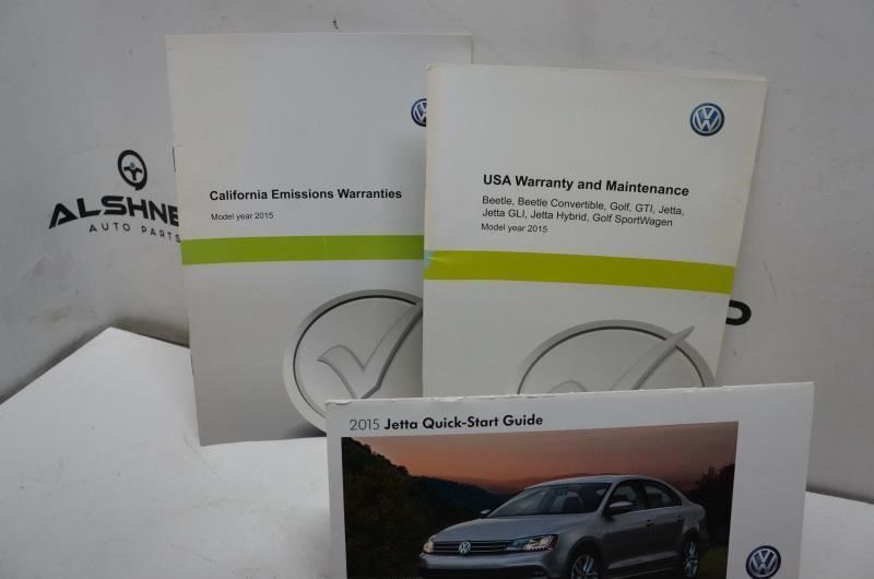 2015 Volkswagen Jetta Owner's Manual Warranty Supplement with Case - Alshned Auto Parts