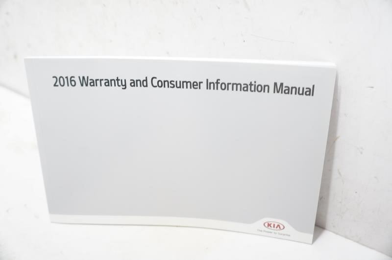 2016 Kia Optima Owner's Manual Book Set with Case - Alshned Auto Parts