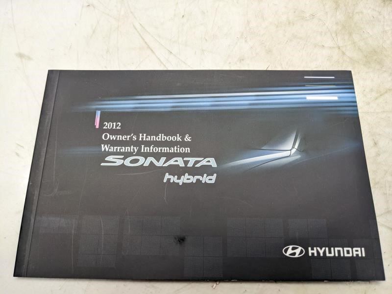2012 Hyundai Sonata Hybrid Owners Manual Set with Case A4RO-EU27L OEM - Alshned Auto Parts