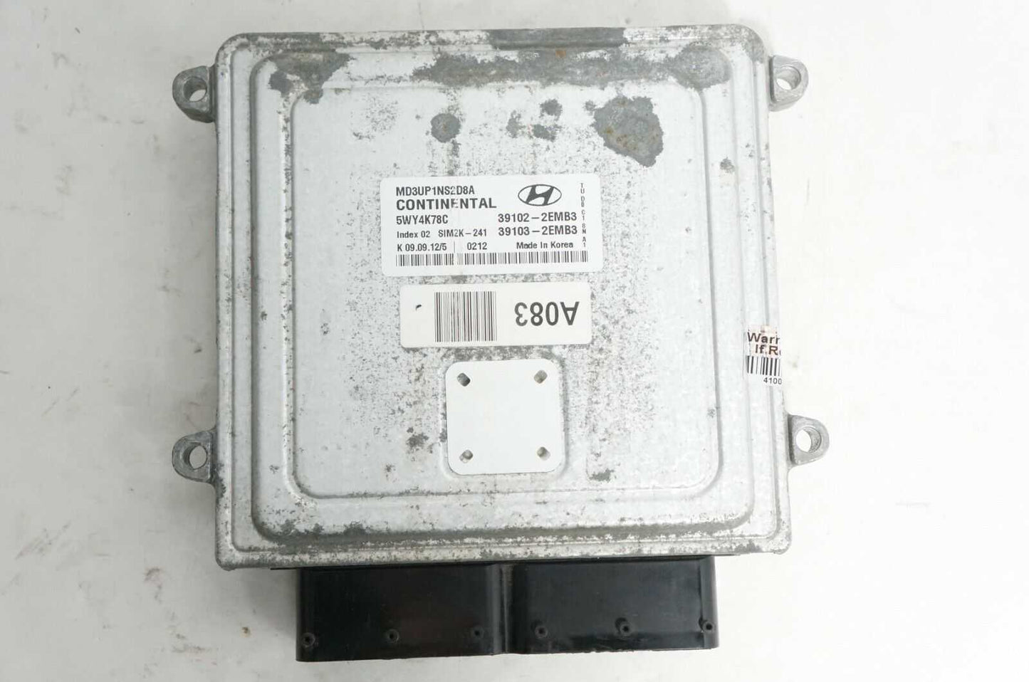 12 13 Hyundai Elantra 1.8L AT Sedan Engine Control Module ECU OEM 39102-2EMB3 Alshned Auto Parts