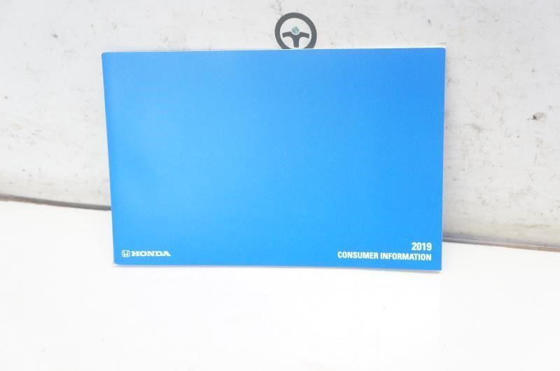 2019 Honda HR-V Owner's Guide Book Case 00X3-T7A-G300 OEM - Alshned Auto Parts