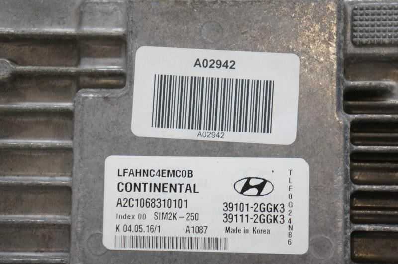 2017 Hyundai Sonata 2.4L Engine Computer Control Module ECU 39101-2GGK3 OEM - Alshned Auto Parts