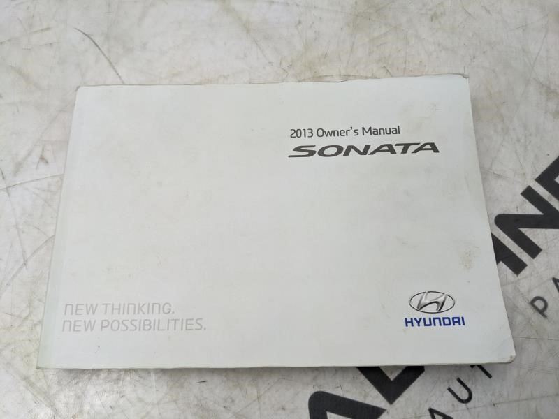 2013 Hyundai Sonata Owners Manual Set with Case A3S0-EU36F OEM - Alshned Auto Parts
