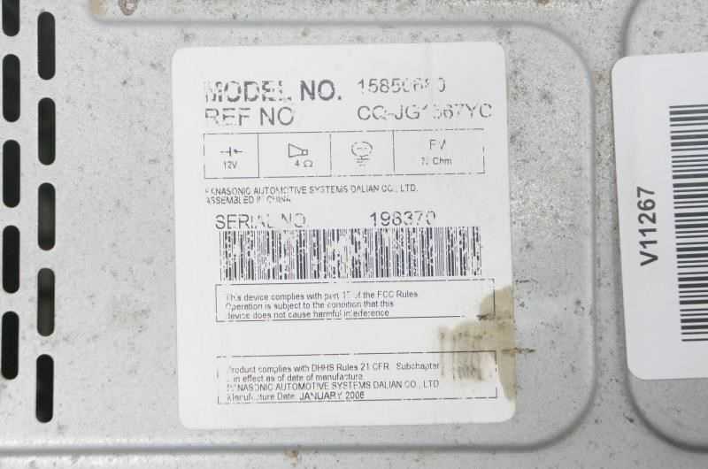 *UNLOCKED* 06-07 Saturn Ion Vue OEM Radio AM FM CD AUX 15850680 OEM U1C - Alshned Auto Parts