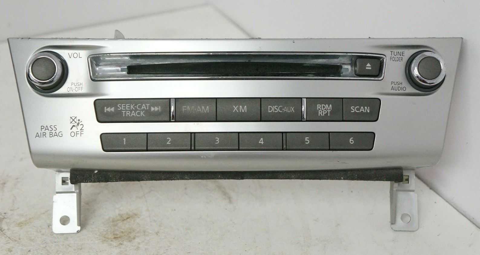 11-13 infiniti m37 radio audio control panel faceplate 253911ma0a oem - Alshned Auto Parts