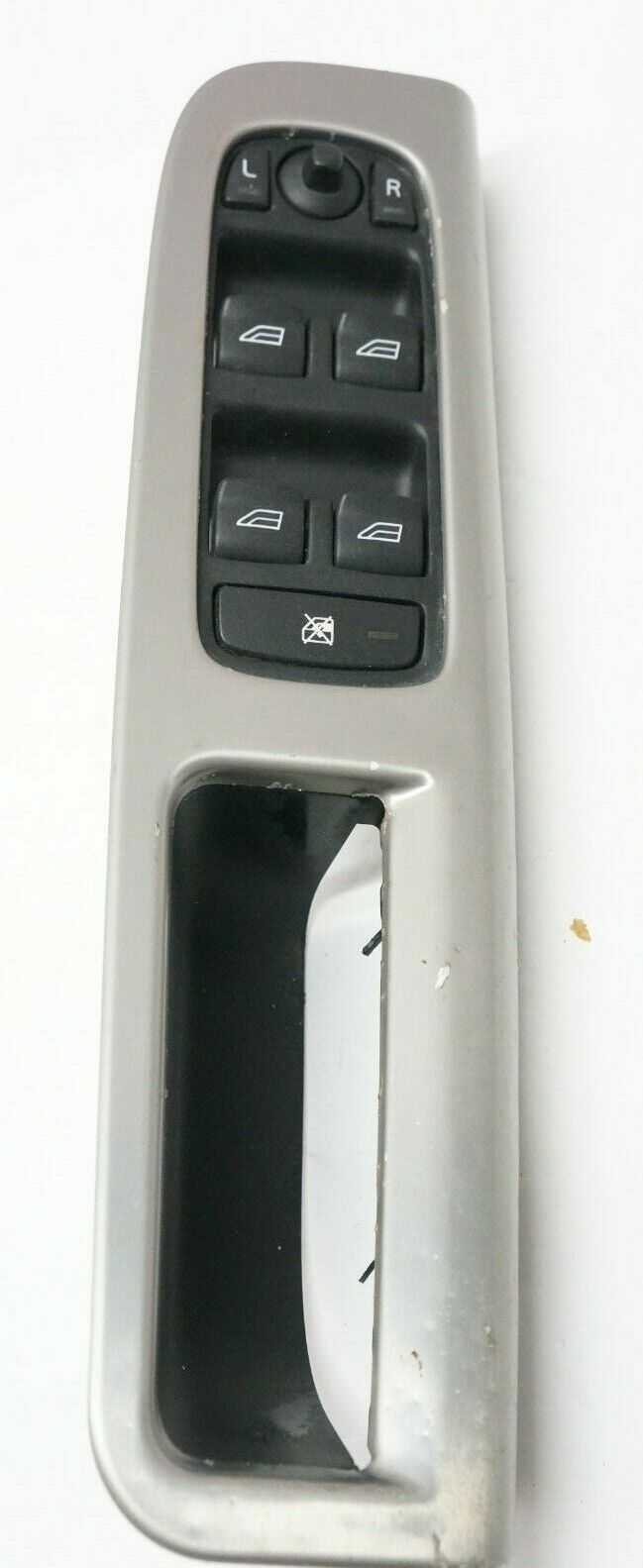 *READ* 04-07 Volvo S40 Driver Master Power Window Switch w/Aluminum Trim 8663817 - Alshned Auto Parts