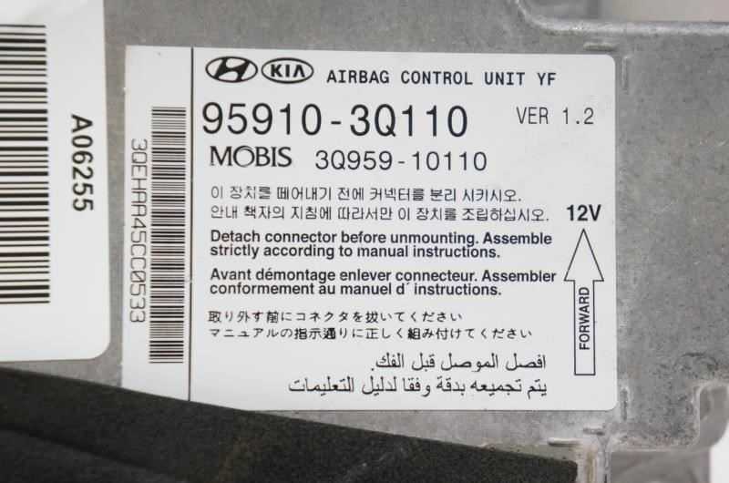 2013 Hyundai Sonata Air SRS Bag Control Module Turbo 95910-3Q110 - Alshned Auto Parts