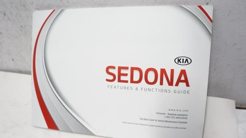 2014 Kia Sedona UVO System User's Manual Books - Alshned Auto Parts