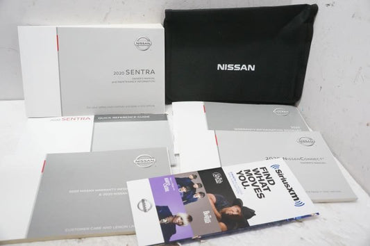 2020 Nissan Sentra Owner's Manual Book Guide Set with Case - Alshned Auto Parts