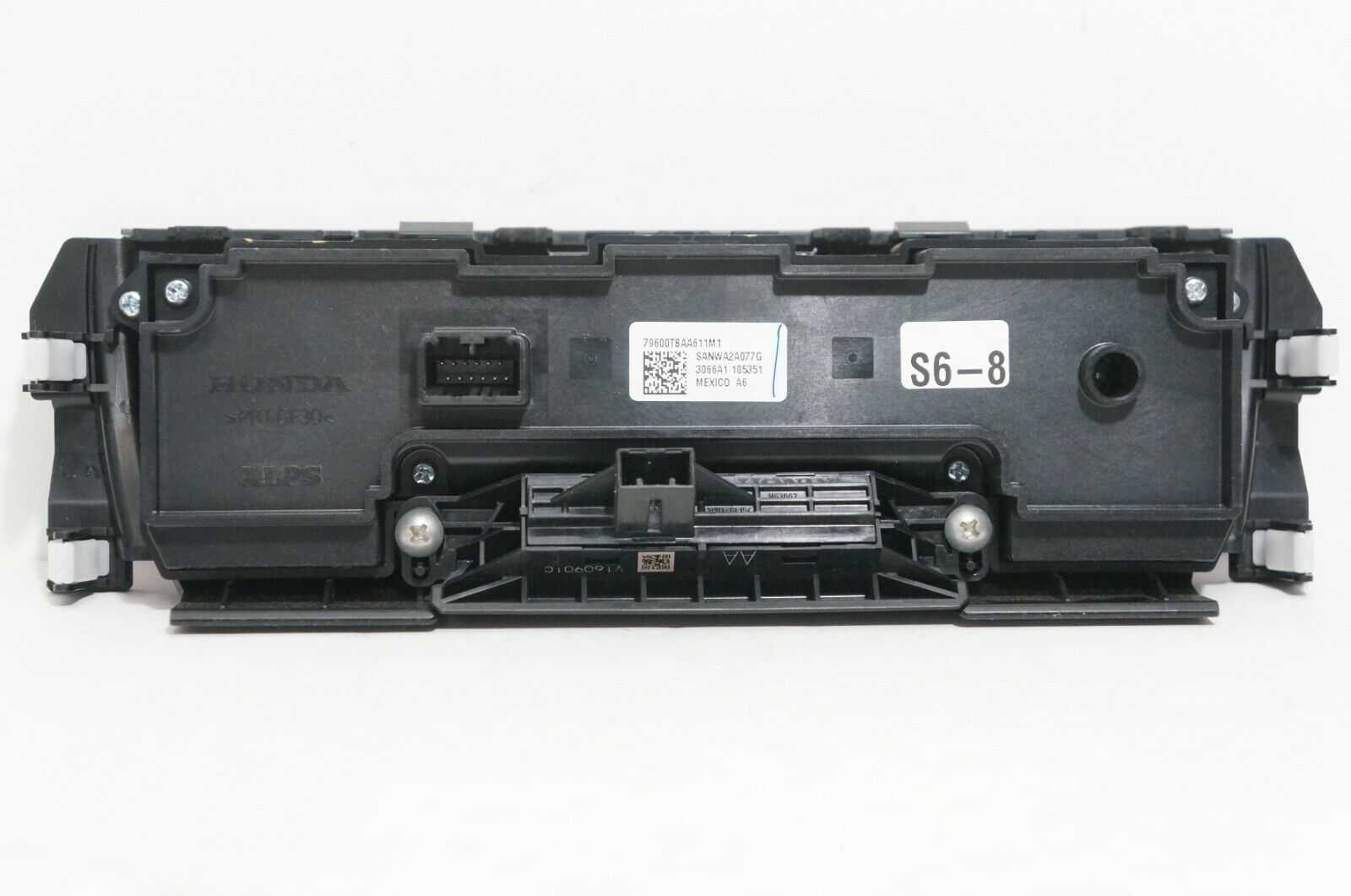 2017 Honda Civic Auto Dual Climate AC Temperature Control OEM 79600TBAA611M1 - Alshned Auto Parts