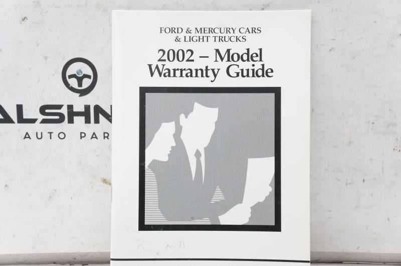 2002 Ford Focus Owner's Guide Warranty Guide Case 2S4J-19A321-BA OEM - Alshned Auto Parts