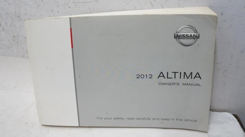 2012 Nissan Altima Owner's Manual - Alshned Auto Parts
