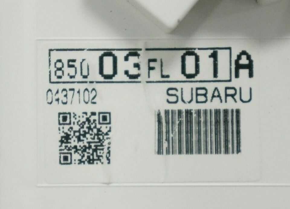 2017-2019 Subaru Impreza Speedometer Speedo 12K OEM 85003FL01A - Alshned Auto Parts